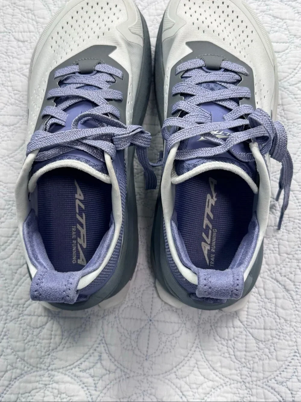 Altra Olympus 6 Trail Running Shoes Gray/Blue Womens Size 8